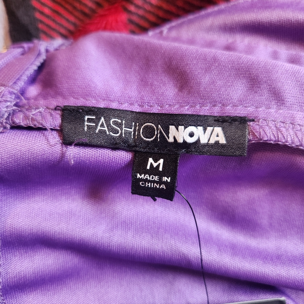 Fashion Nova Lavender Tulle On The Runway Maxi Dress Size M New With Tags - Picture 7 of 11